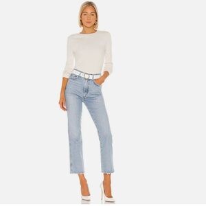 AGOLDE Pinch Waist kick flared crop high rise waisted light denim jeans size 27